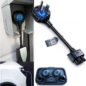 Adaptador NEMA 6-50 para cargador móvil Tesla Gen 2 y 3, para salida de 240 V, 30 amperios, compatible con modelo 3, Y, X, S, ideal para viajes por carretera al aire libre, caravana y carga