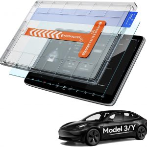 Protector de pantalla para Tesla Model Y 2020-2024 y Model 3 2018-2023 Matt Blendfrei 9H Protector de pantalla de cristal templado antihuellas Tesla Model Y Model 3