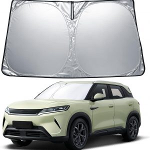 Parasol para parabrisas de coche compatible con BYD Atto 2 Yuan Up EV DM-i 2025 2026 2027, protección UV y protección contra el calor, accesorios personalizados para parabrisas plegable
