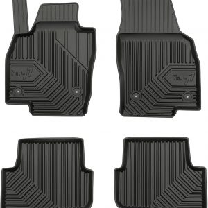 MOTOS Alfombrillas de Goma para Volkswagen Polo Vi Desde 2017 Mejore la Comodidad de Sus Viajes con la Alfombra Antideslizante Car No.77- Alfombrillas de Coche para Varias Estaciones