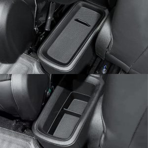GAFAT Compatible con 2026 BYD Dolphin Surf 2025-2027 Caja de almacenamiento para los asientos traseros, organizador de Dolphin Surf Estantes, con esteras antideslizantes, silencioso, accesorios de