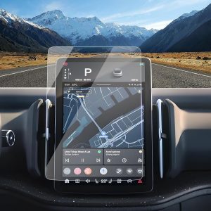 LUWU 2 Piezas Compatible con Volvo EX30 2024 2025 Protector de Pantalla para Navegación 12,3 Pulgadas Protector de Pantalla Nanométrico 6H Antiarañazos EX30 Accesorios