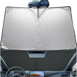 GAFAT Compatible con BYD Seal 6 DM-i Touring 2026 2025 2027 Protector solar para parabrisas interior, accesorio parabrisas para Seal 6 DMi, parasol, protección UPF 50+ UV, enfriamiento