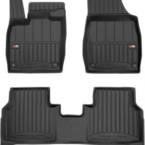 MOTOS Alfombrillas de Goma para Volkswagen ID.4 Desde 2020 Mejore la Comodidad de Sus Viajes con la Alfombra Antideslizante Car 3D- Alfombrillas de Coche para Varias Estaciones