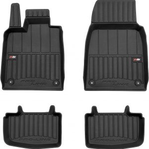 MOTOS Alfombrillas de Goma para Porsche Taycan Desde 2019 Mejore la Comodidad de Sus Viajes con la Alfombra Antideslizante Car 3D- Alfombrillas de Coche para Varias Estaciones