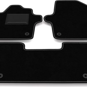 Alfombrillas compatibles con Kia EV6 2021-2024 sin decoración, Juego de Alfombrillas de Coche Personalizadas, Juego de alfombras de moqueta, Alfombra de Coche