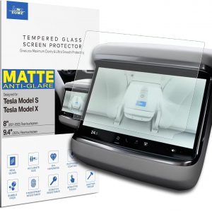 Protector de pantalla de vidrio diseñado para Tesla Model S y Model X 2023 2024, pantalla táctil antirreflejos (mate)