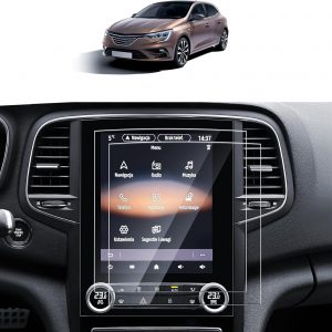 SKTU 2 Piezas Película Protectora para Pantalla Compatible Renault Megane 4 2020-2026,Anti-Rayadura 4H,9,3″ Easy Link,Película Protectora para GPS Navegación y Pantalla Multimediá Megane IV Accesorio