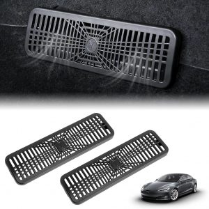 2PCS Nuevo Tesla Model Y Juniper 2025 2026 Auto Air Vent Cubierta Protectora, 2026 Tesla Model Y Accesorios 2025 Cubierta de Ventilación Debajo del Asiento para Tesla Protección de Salida de Aire