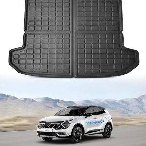 TPE Alfombras Maletero Kia Sportage HEV ICEV MHEV PHEV 2022-2026 | Alfombrillas Maletero Originales, Protector Maletero Antideslizantes e Impermeables, Funda Maletero con Bordes Elevados