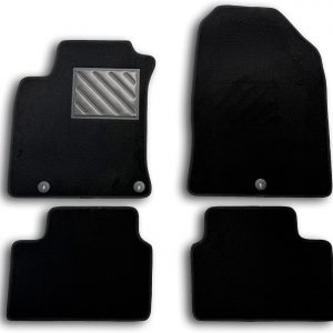 Alfombrillas para Kia Ceed 5 Puertas, SW 2018-, X Ceed, Pro Ceed 2019-, Ceed SW Plug-in 2020-, Antideslizantes, con Borde de Goma Reforzada, Botones de fijación