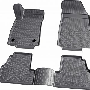 Recambo Alfombrillas de goma 3D compatibles con Opel Mokka | Mokka X | año 2012 2019 | alfombrillas de goma para coche | ajuste perfecto | con borde | color negro