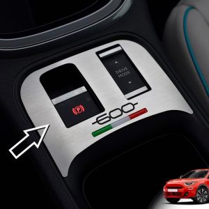 Cubierta de acero para Fiat.600 600e | Decoración para consola central | 1 pieza inoxidable eléctrico híbrido rojo (RED) LA PRIMERA 600 Accesorios Tuning Kit Recambios