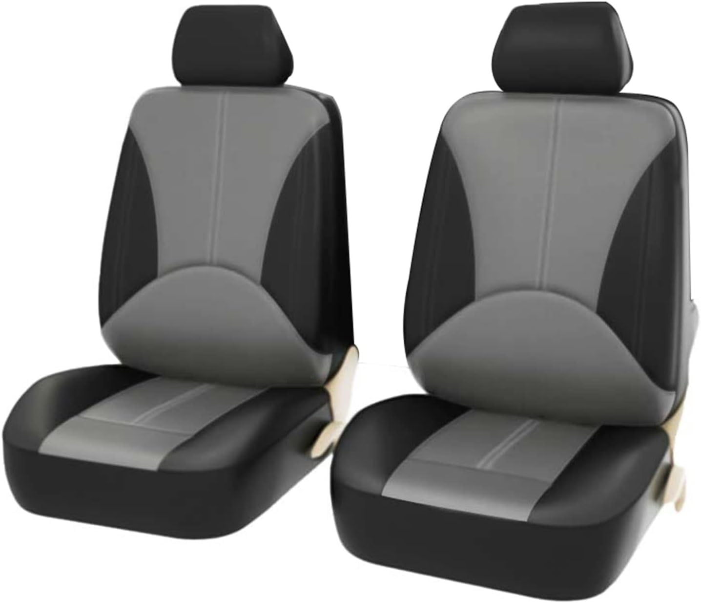 Fundas Asientos Coche para Opel Mokka/Mokka Electric, Cómodo Transpirable Antideslizantes Delanteros Cubreasientos Juego de Protectores Accesorios,B Grey