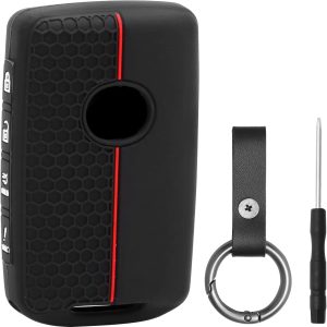 Funda para llaves Mazda Compatible con Mazda 3, 6, Cx30, 50, 60, Cx90, Cx-4, Cx-5, Cx-8, Cx-9, Mx-5, Mx-30 y Ss30 con llavero Funda para llaves de silicona