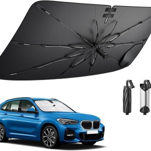 BIBIBO Compatible con BMW X1 F48 2016-2022 Parasol Cubiertas Parasol Parabrisas Delantero Parabrisas Auto Parasol X1 F48 Accesorios