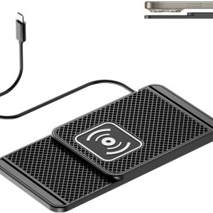 Cargador Inalámbrico para Renault Scenic Scenic E‑Tech Captur Arkana Austral Koleos Kadjar, 20W Carga Rápida para Coche y Casa, Pad de Carga Estable y Compacto para Teléfonos, Estación sin Cables
