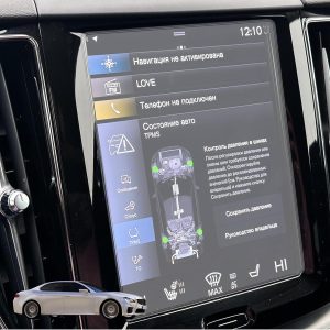 Protector de Pantalla de Vidrio Templado para XC40 XC60 XC90 2019-2024, Pantalla Navegación 9″ HD 9H Antiarañazos