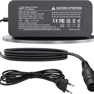 Cargador Patinete 54.6V 2.3A para Serie de Xiaomi y Segway Ninebot