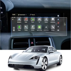 CDEFG Compatible con Porsche Taycan 2020-2024 2025 Navigation Protector de Pantalla 6H Resistente a los arañazos 10,9 pulgadas GPS Protector de Pantalla Navi Protector de Pantalla Turbo GT 4S