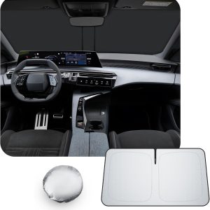 [Upgrade] CDEFG Compatible con Peugeot 3008 E-3008 2024 2025 2026 Parasol Cubiertas Parasol Parabrisas Delantero Parabrisas Auto Parasol Accesorios