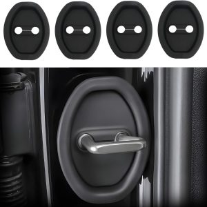 4 Piezas Cubierta Cerradura Puerta Coche para Hyundai INSTER 2024 2025, Silicona Protección para Cerradura de Puerta Accesorios Coche