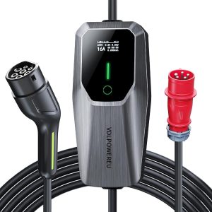 Cargador Coche Electrico 11Kw, Tipo 2 de Carga para Vehículos Eléctricos con Cable, Cargadores para Vehículos Eléctricos, Corriente Ajustable 6A – 16A, CEE de 5 Pines, IEC 62196-2, IP65 VDLPOWEREU
