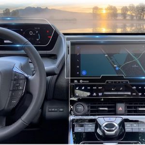 CDEFG Paquete de 2 protectores de pantalla bZ4X, pantalla táctil de 12.3 pulgadas y grupo de medidores digitales de 7 pulgadas, para Toyota bZ4X (XLE, Limited) 2023, 2024, 2025, accesorios Nano Film 4