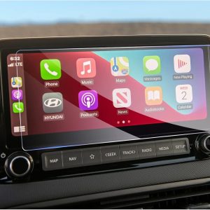 GAFAT Compatible con Hyundai Kona EV Hybrid 2020-2022 2023 10,25″ Protector de Pantalla Navegación, Vidrio Templado Protector Kona 2021 Touchscreen, Antigolpes, 9H Antiarañazos [No para 8″ y 2024+]