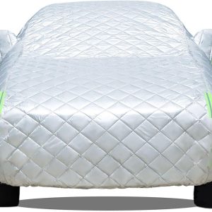 Funda Coche Exterior Antigranizo para BYD Han, Engrosamiento Fundas para Coche Exterior Protección contra Granizo protección Resistencia a los Rayos UV(Silver,para BYD Han)
