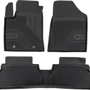MOTOS Alfombrillas de Goma para Hyundai Kona Electric II Desde 2022 Mejore la Comodidad de Sus Viajes con la Alfombra Antideslizante Car No.77- Alfombrillas de Coche para Varias Estaciones