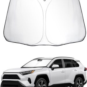 SKTU Parasol para Parabrisas Delantero Compatible con Toyotα RAV4 2019-2024, Cubierta Interior Plegable para Parabrisas con protección UV