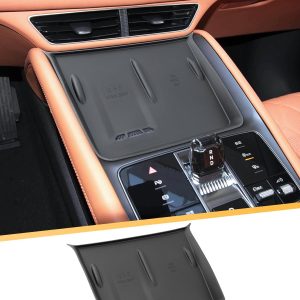 YEE PIN Compatible con BYD Sealion 07 EV 2024 2025 2026 Almohadilla protectora para cargador inalámbrico, Sealion 07 Accesorios Bandeja inferior de la consola central Bandeja Almohadilla protectora