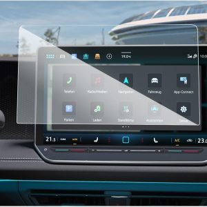 KARYLAX – Protector de pantalla de cristal flexible antihuellas, protector compatible con Volkswagen ID.4, ID.5 GTX, Pro, ID. Buzz, ID. UNYX 12,9 pulgadas