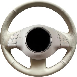 MEWANT Cubierta del Volante Compatible con Fiat 500 2007-2015 Fiat 500e 2014-2018 Fiat 500C 2014-2017