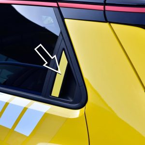 Cubierta de Acero para Renault-5 E-Tech | Decoración de las manijas externas de las puertas Color AMARILLO | 2 Piezas 5 R5 Evolution Electric 95 120 150 Urban Range Comfort Techno Iconic Accesorios E