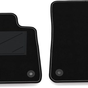 Alfombrillas para Coche SÓLO Delanteras 2 Piezas compatibles con Polestar 3 2024-2026 | 2 Alfombrillas Delanteras a Medida en moqueta, Bandera de Italia