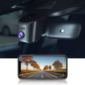 Fitcamx Dashcam Adecuada para Porsche 911 (992), Cayenne (9YA 9Y0 9Y3), Panamera (971) y Taycan(Modelo A), 4K 2160P OEM vídeo WiFi Dash CAM, Sensor G, Monitor de Aparcamiento, WDR, Tarjeta de 64 GB