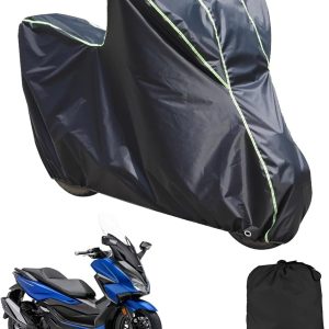 Lona para Motocicleta Honda Forza 350 Forza 125 SH 350i, Lona Oxford 210d para Motocicletas Scooters EléCtricos con Tiras Reflectantes Orificio para Cerradura Resistente A La Lluvia Al Sol