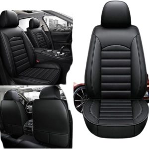 Asientos Fundas Asientos Coche Cuero, para Toyota BZ4X 2022 2023 Impermeables Juegos De Cubreasientos Interior Accesorios