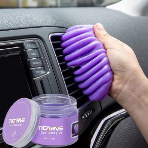 TICARVE Gel de Limpieza para el Interior del Coche, Gel de Limpieza Respetuoso con el Medio Ambiente, Limpiador para el Interior del Coche, Limpiador de Teclado para Ordenador Portátil