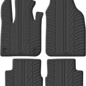 Gledring Alfombrillas de Goma Compatible con Fiat 500e 2020- (Perfil T 4-Partes + Clips de Montaje)