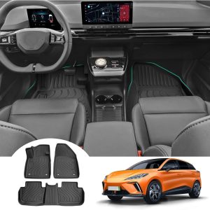 GAFAT MG 4 EV MG4 Electric 2022 2023 2024 Alfombrillas Delanteras, MG4 Alfombrillas TPE Original Escáner 3D Extra Alto Borde 6-10 CM, Accesorios MG 4