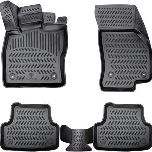 ELMASLINE Juego de Alfombrillas de Goma 3D para Renault ZOE a Partir de 2019-2026, Borde Alto, Accesorios, Alfombrillas