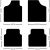 4 Piezas Alfombrillas de Coche para Ford Capri EV 2024 2025, Alfombras Antideslizantes Resistentes Moqueta Protectora Impermeable Alfombrillas