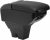 Apoyabrazos Para Citroen C3 MK3 2016-2024 Apoyabrazos Coche Consola Reposabrazos Central Almacenamiento Negro Cuero Tapizado Caja