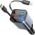 Cargador Móvil Coche para Ford Puma Gen-E, Estación 4 en 1, Pantalla Voltaje Digital, Adaptador Rápido con Cables Retráctiles