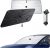 ECOZEN Parasol para Parabrisas Delantero de Coche Tesla Model 3 2018-2026, Parasol Autoadhesivo Coche Delantero Plegable Protección UV y Solar Parasol de Verano Accesorios Tesla Model 3