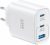 TOPADRE Cargador USB C 65W, 3-Ports Cargador Carga Rápida, Adaptador Tipo C | PPS PD 3.0 Enchufe USB C para MacBook Pro/Air, para iPhone 17/16/15 Pro MAX, para Galaxy S25/S24/S23, Pixel 10/9/8/7, Blanco