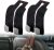 Gancho para Reposacabezas Auto, 2026 Ganchos para Asiento de Coche, Organizador de Asiento Trasero 2026, Gancho Doble para Bolsas y Carteros, Soporte de Cuero para Automóvil (Black-2pcs)